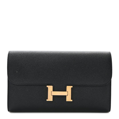 Hermes Epsom Constance Long Wallet Black 1 of 13