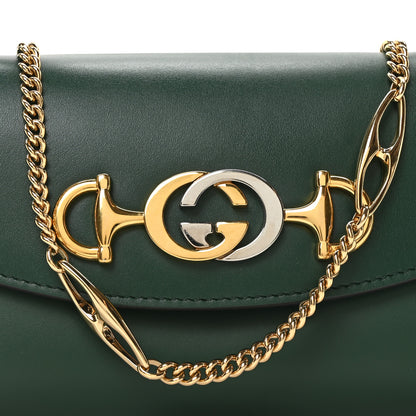 Gucci Smooth Calfskin Mini Zumi Shoulder Bag Vintage Green 8 of 10