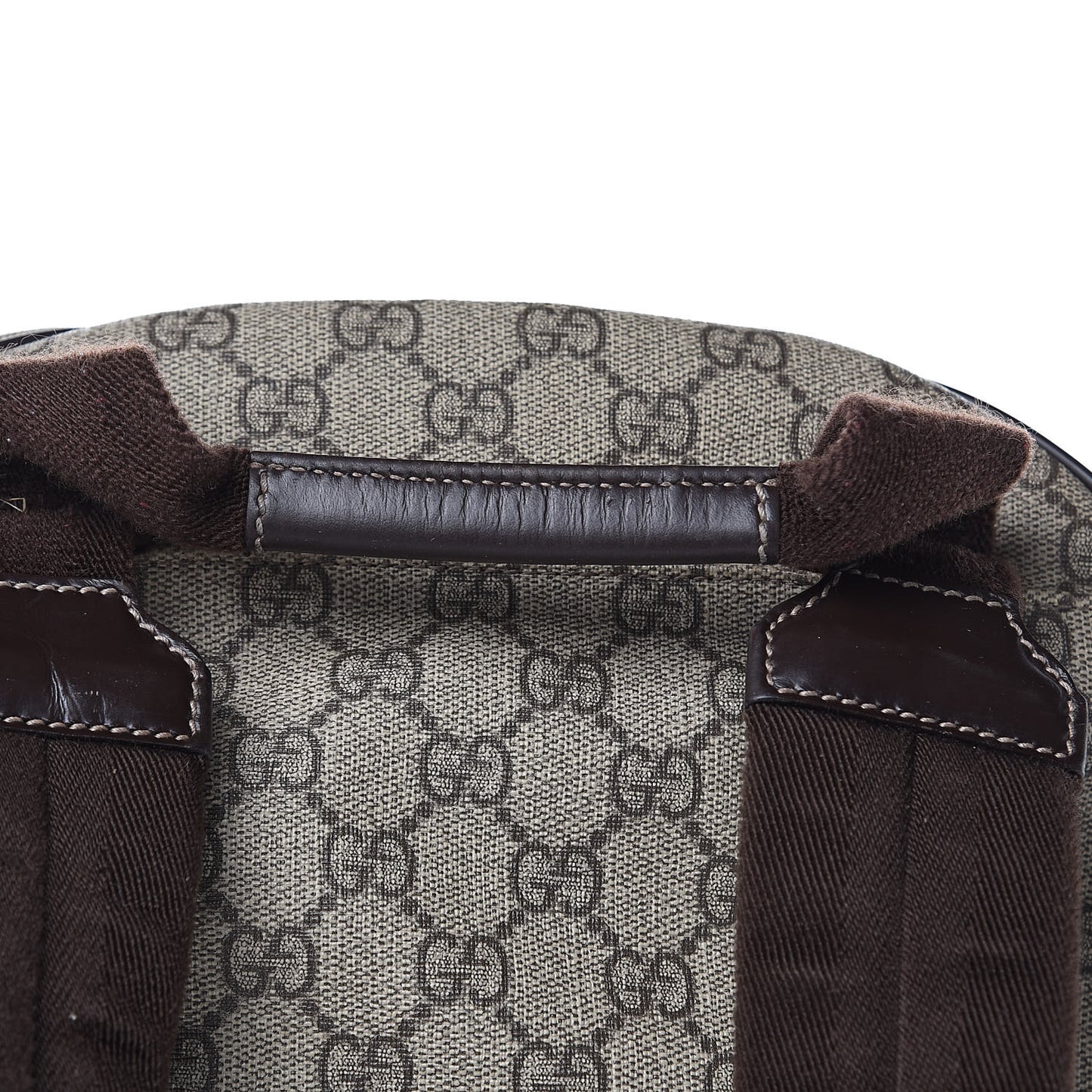 GG Plus Monogram Interlocking G Medium Backpack Dark Brown