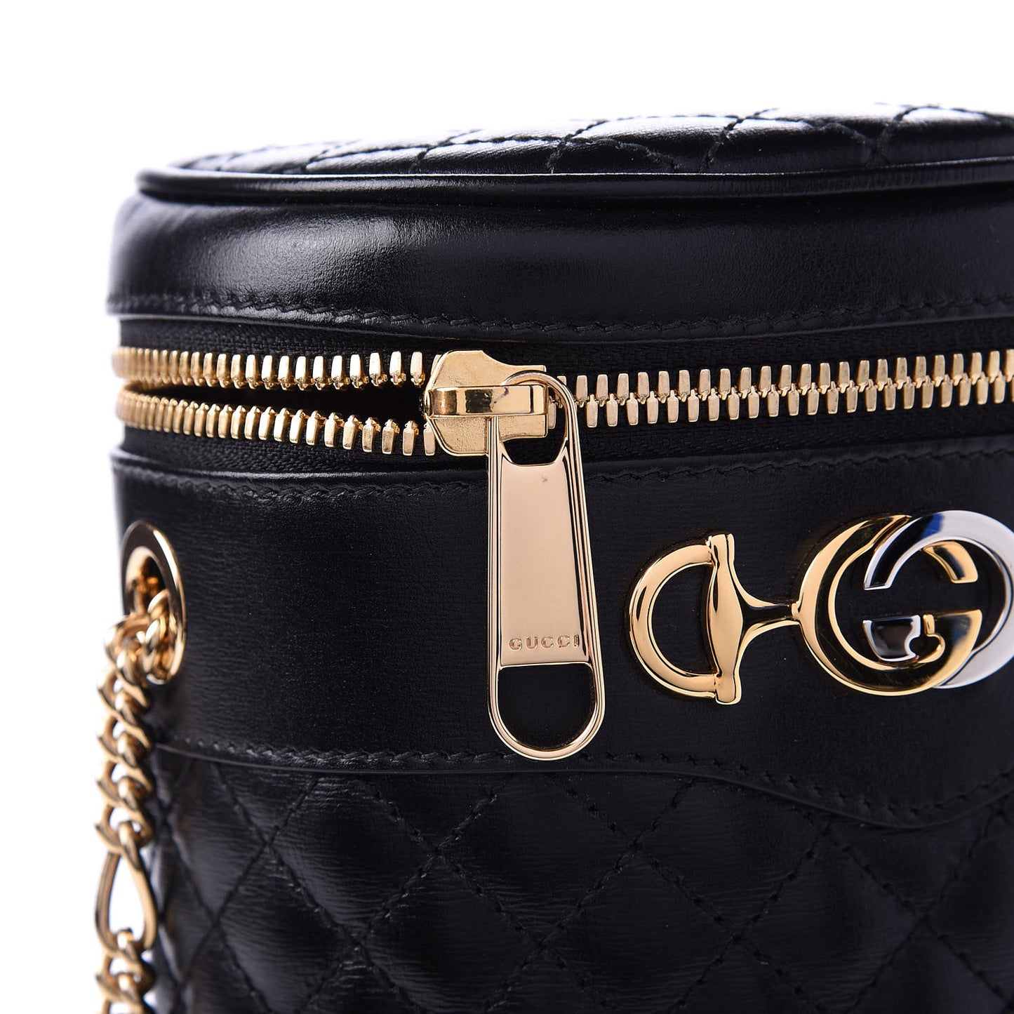 Calfskin Trapuntata Zumi Belt Bag Black