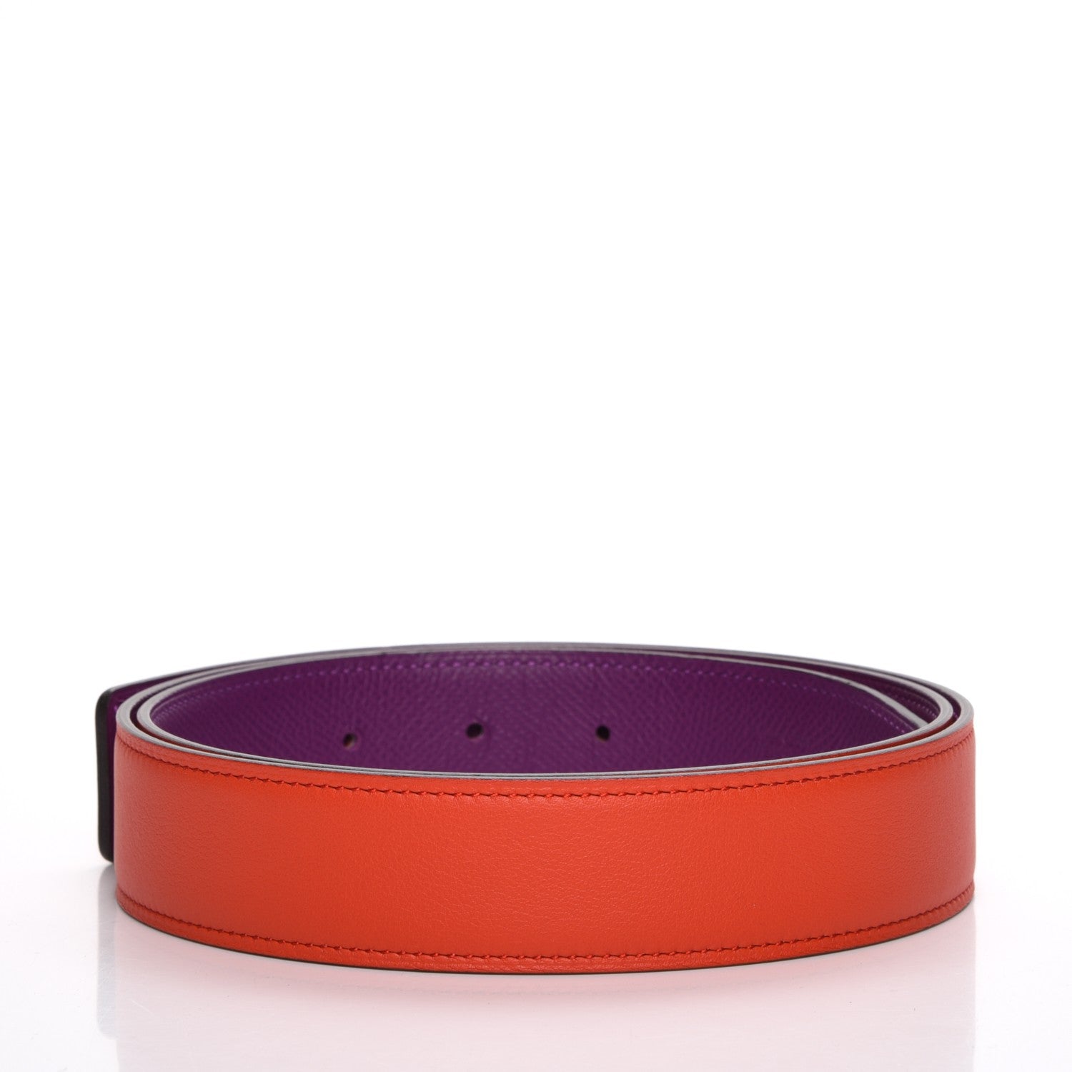 Hermes Epsom Swift 32mm Belt Strap 95 Anemone Capucine 2 of 6
