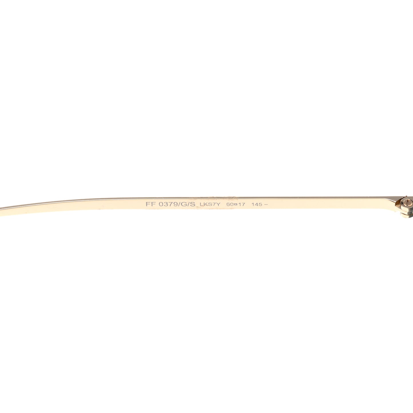 Metal Aviator Sunglasses FF 0379/G/S Gold