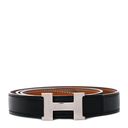 Hermes Swift Epsom 24mm Mini Constance H Belt 80 Black Gold 1 of 4