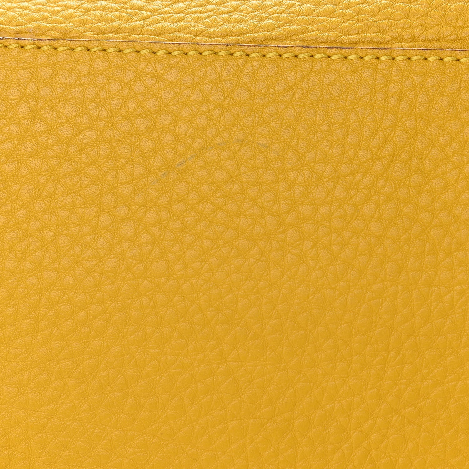 Fendi Cuoio Romano Selleria Large Mens Peekaboo Essential Iconic Satchel Yellow 8 of 8
