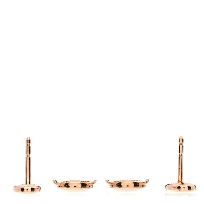 Hermes 18K Rose Gold TPM Farandole Stud Earrings 3 of 5