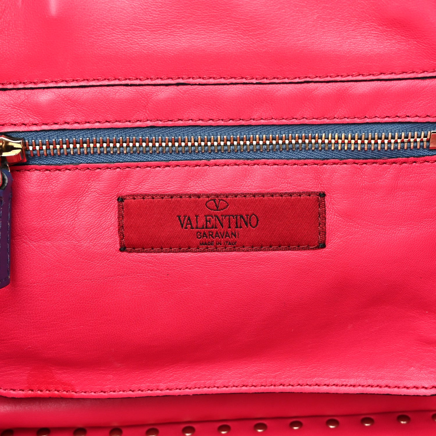 Valentino Garavani Vitello Colorblock Small Rockstud Tote Multicolor 6 of 9