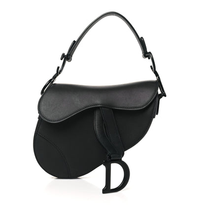 Christian Dior Ultra Matte Calfskin Mini Saddle Bag Black 1 of 11