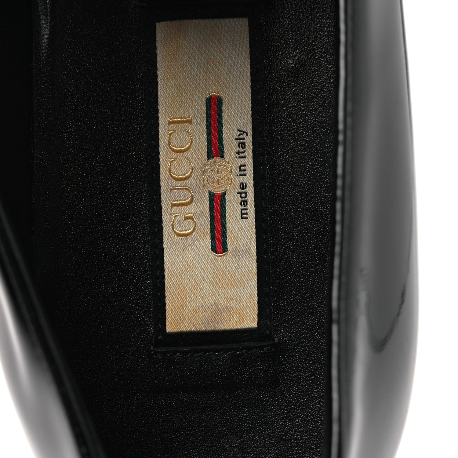 Gucci Vernice Crystal Mens Tassel Loafers 9.5 Black 9 of 13