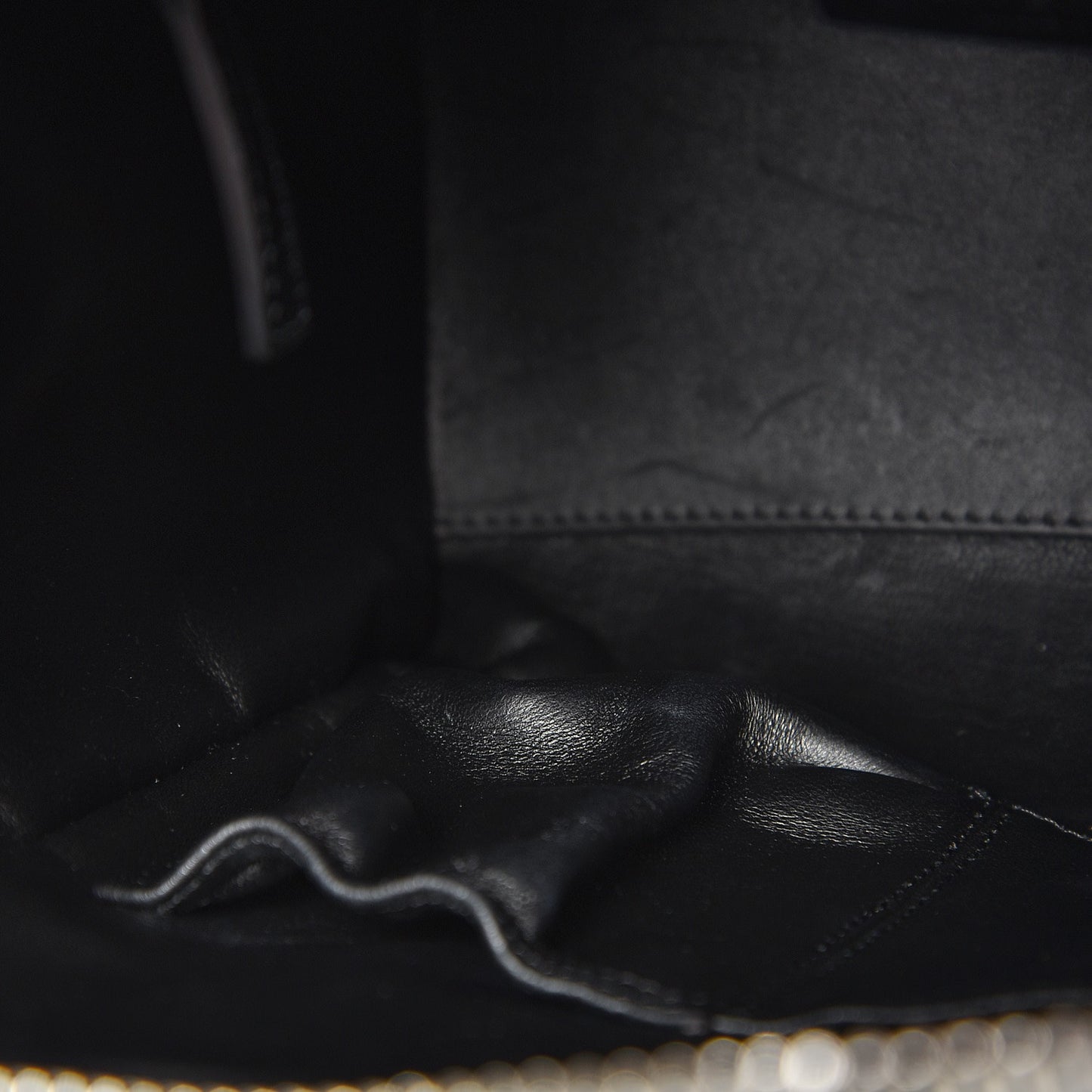 Elaphe Calfskin Small Studded Antigona Black