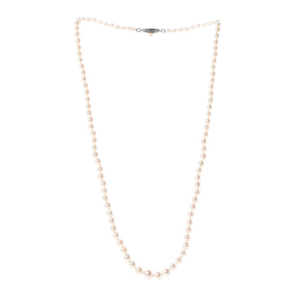 Mikimoto Sterling Silver Akoya Pearl 3.5-7mm Graduated Necklace 3 of 6