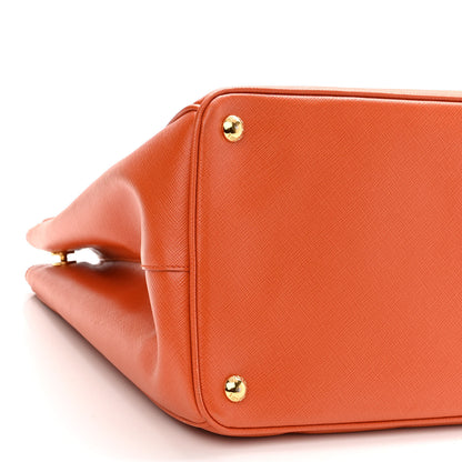 Prada Saffiano Lux Large Tote Papaya 9 of 12
