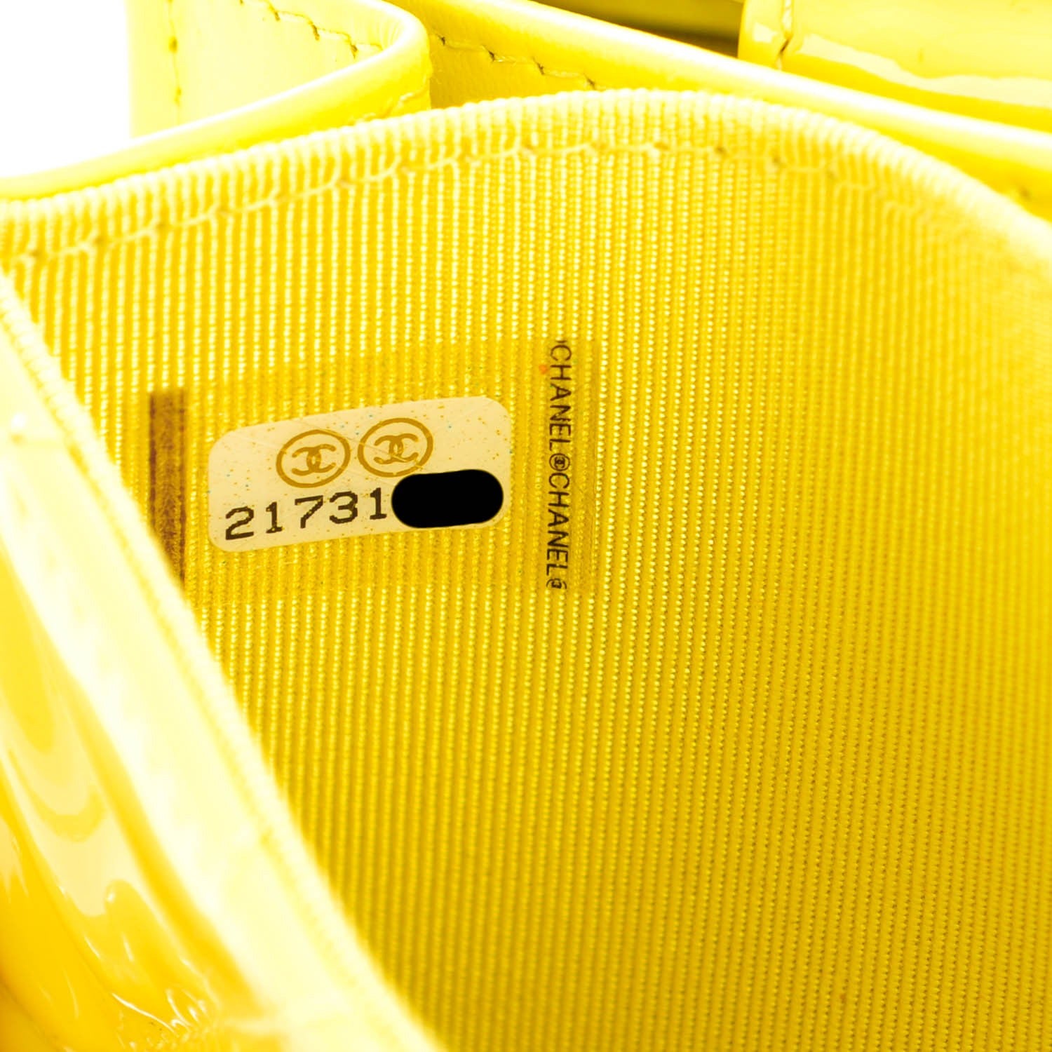 Chanel Patent Quilted Coin Purse Yellow 8 of 8