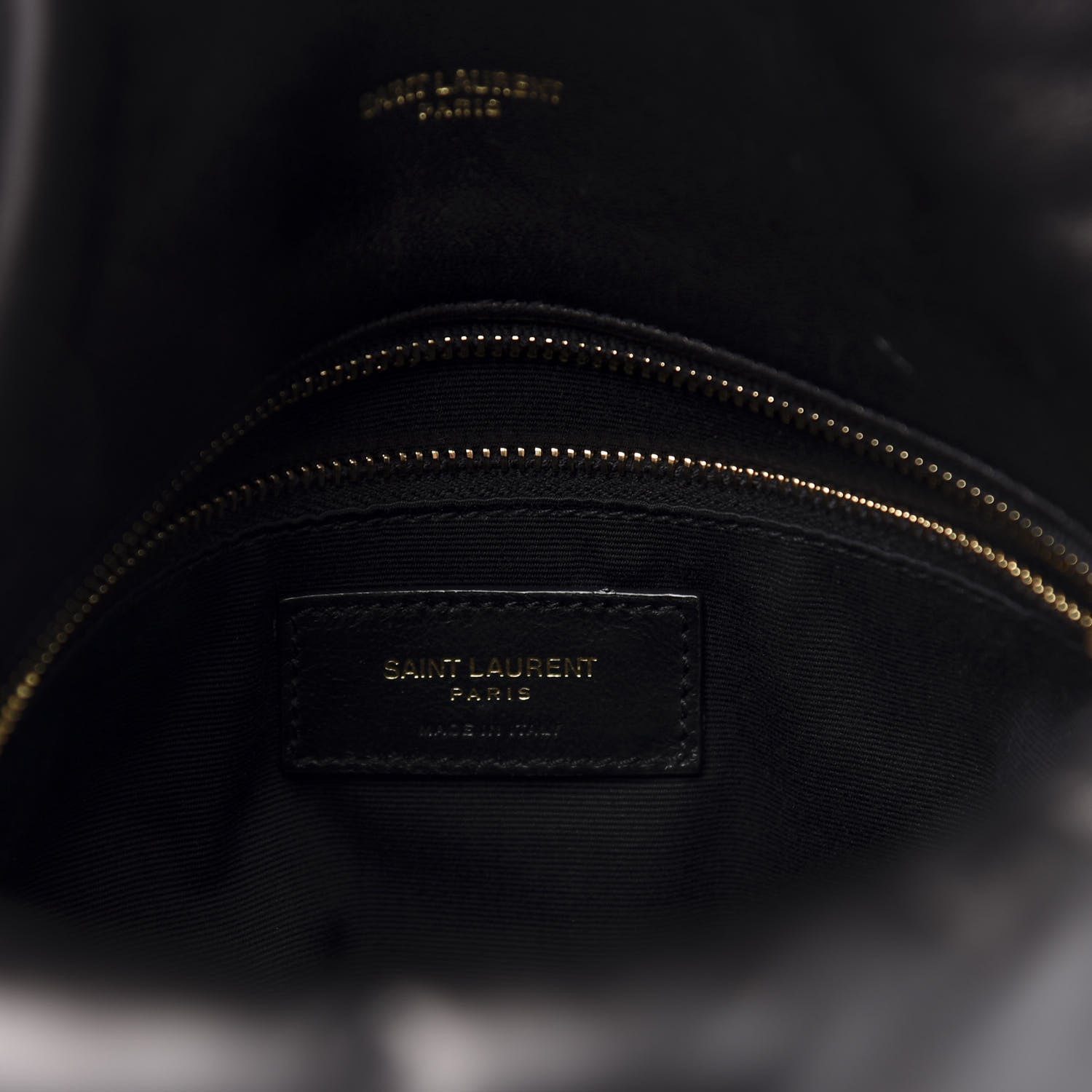 Saint Laurent Lambskin Quilted Medium Loulou Puffer Monogram Chain Satchel Black 6 of 12