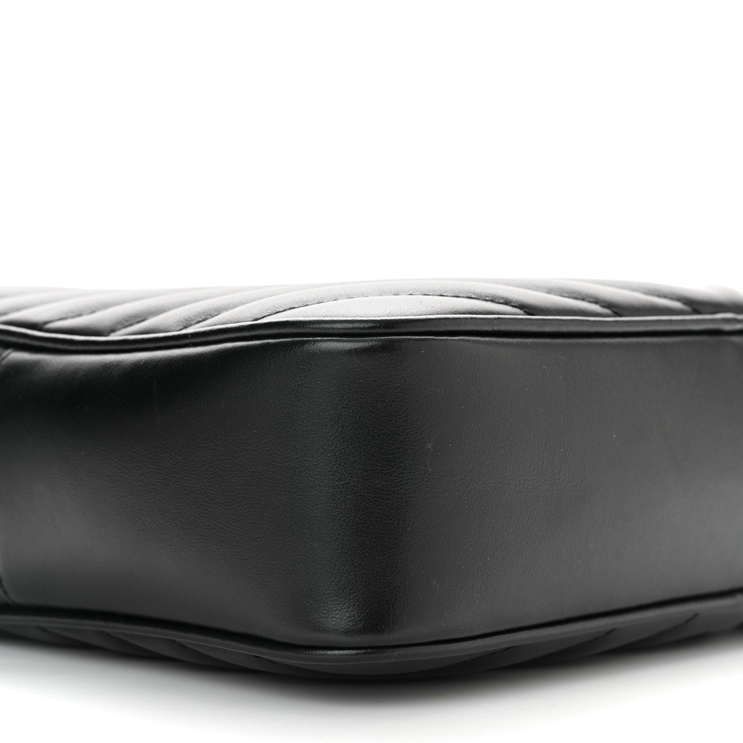 Saint Laurent Calfskin Matelasse Monogram Monochrome Lou Camera Bag Black 8 of 9