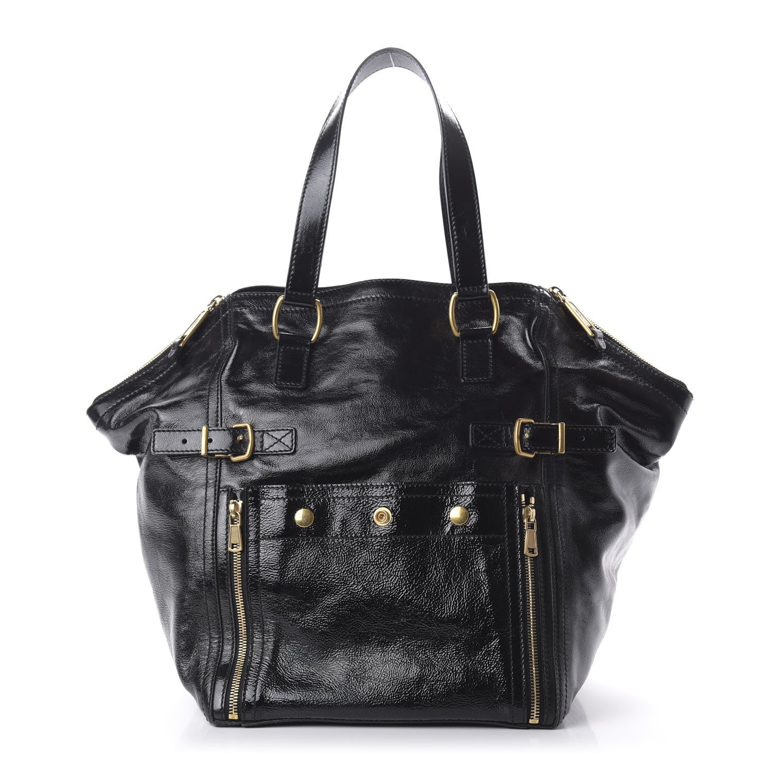 Saint Laurent Patent Medium Downtown Black 1 of 10