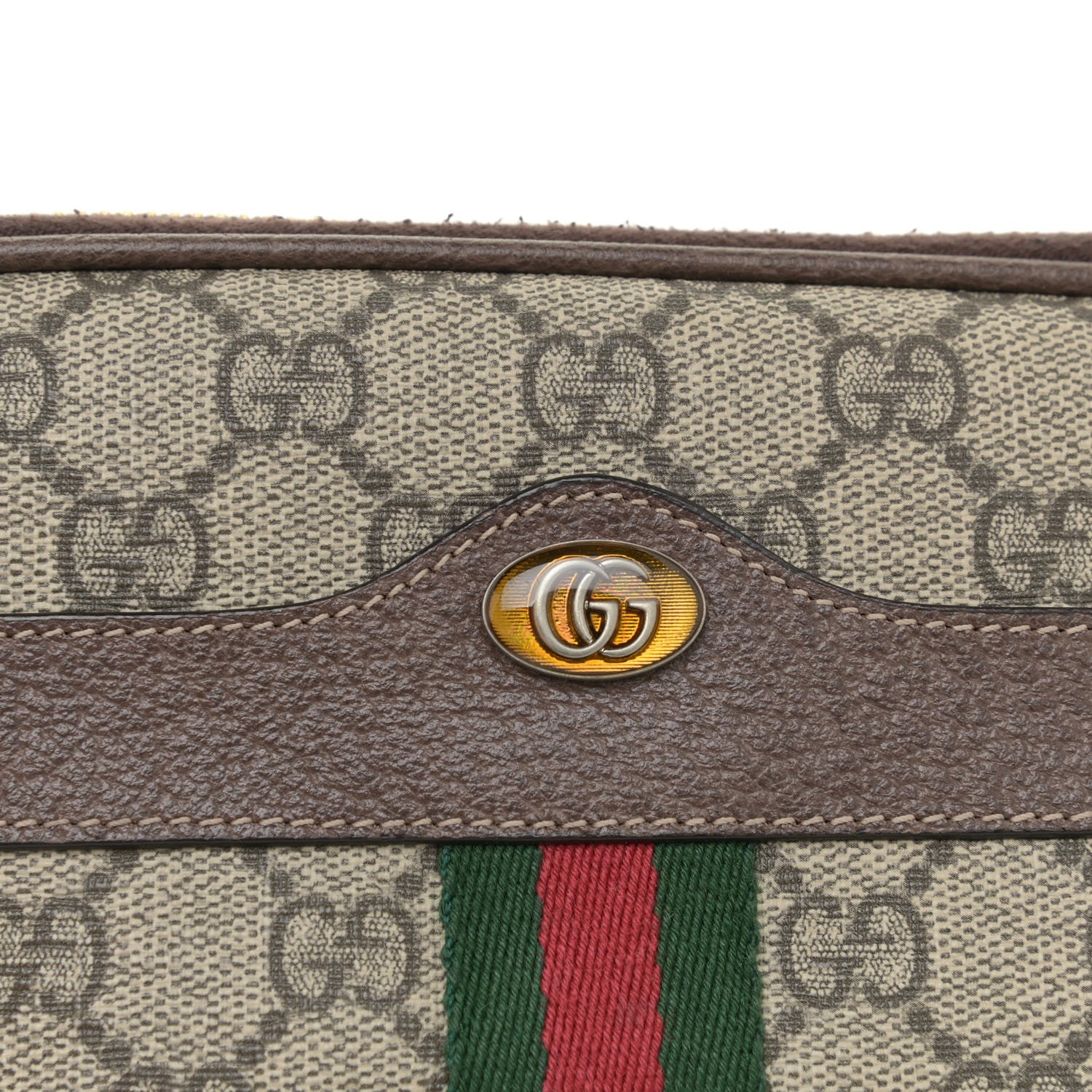 Gucci GG Supreme Monogram Ophidia Belted iPhone Case 85 34 Dark Brown 11 of 14