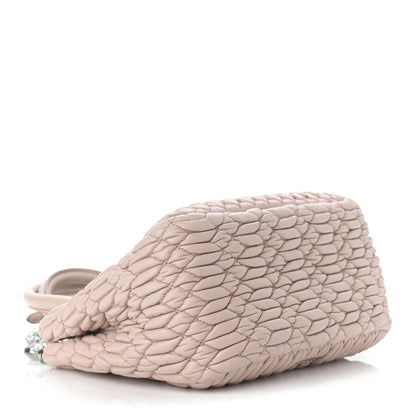Miu Miu Nappa Matelasse Crystal Top Handle Tote Cammeo 4 of 13
