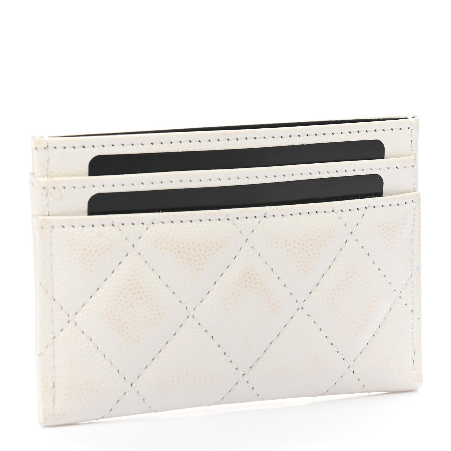 Chanel Caviar Quilted My Everything Card Holder White Black 3 of 11