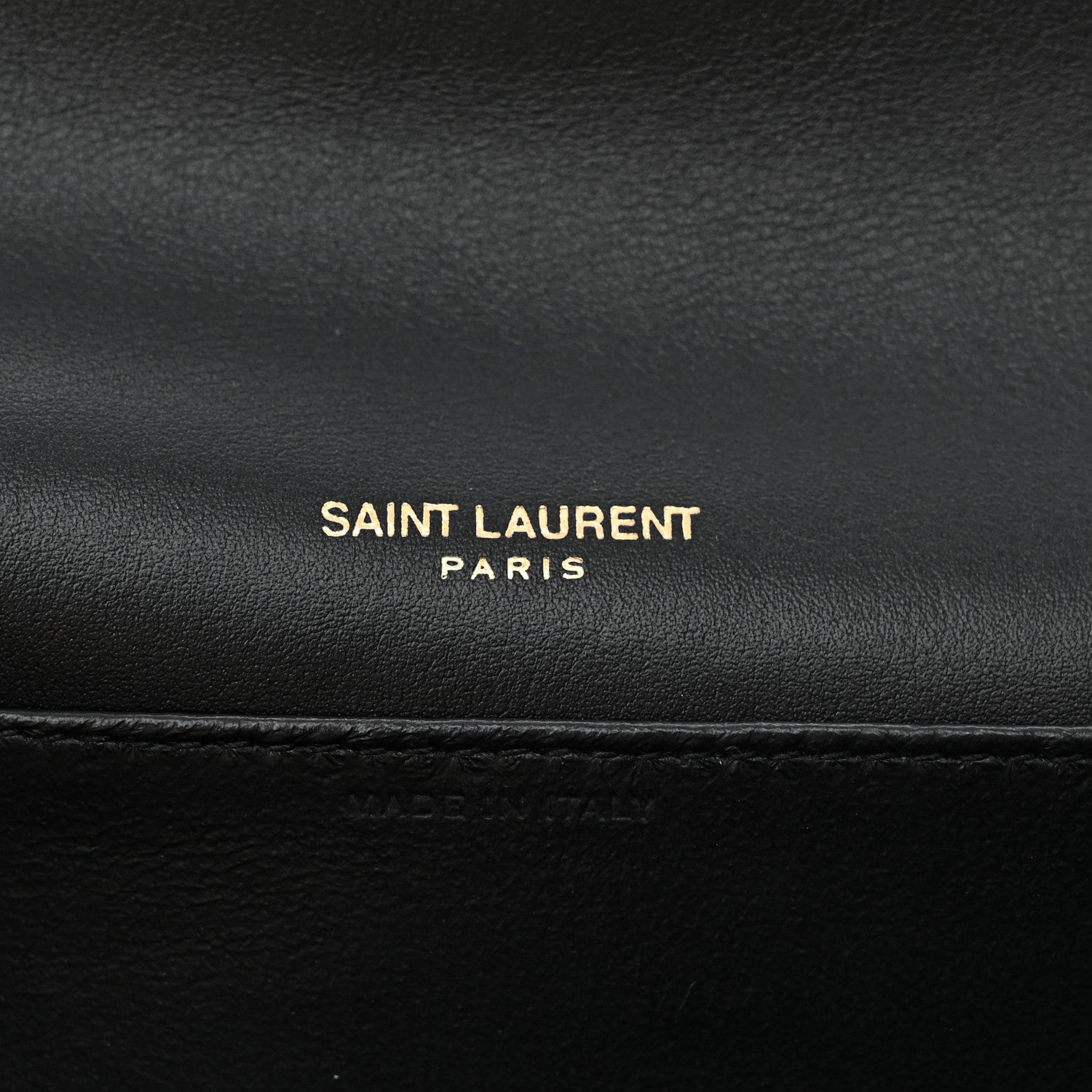 Saint Laurent Crinkled Calfskin Uptown Chain Wallet Black 6 of 11