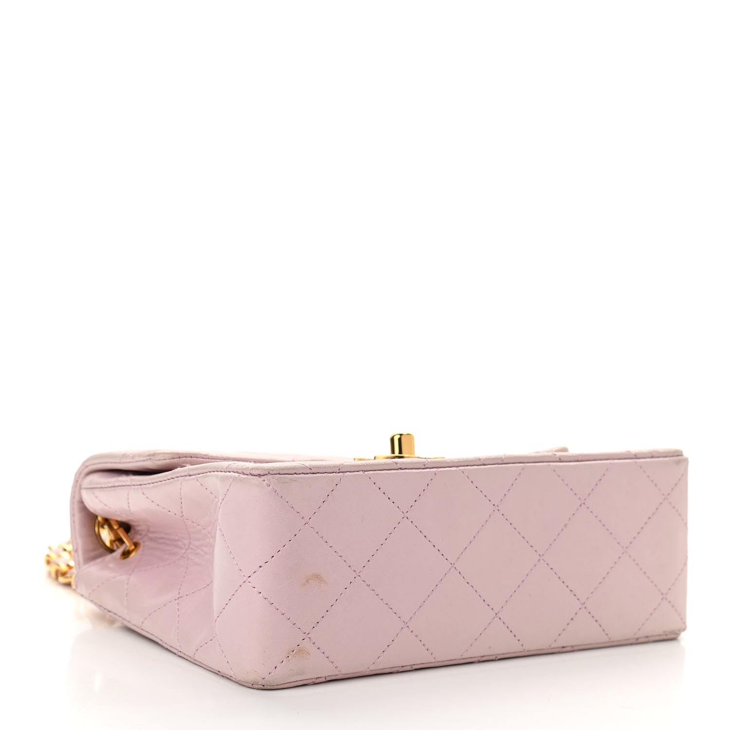 Chanel Lambskin Quilted Mini Square Flap Bag Light Pink 3 of 9