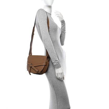 Loewe Grained Calfskin Small Gate Crossbody Bag Oak 2 of 11