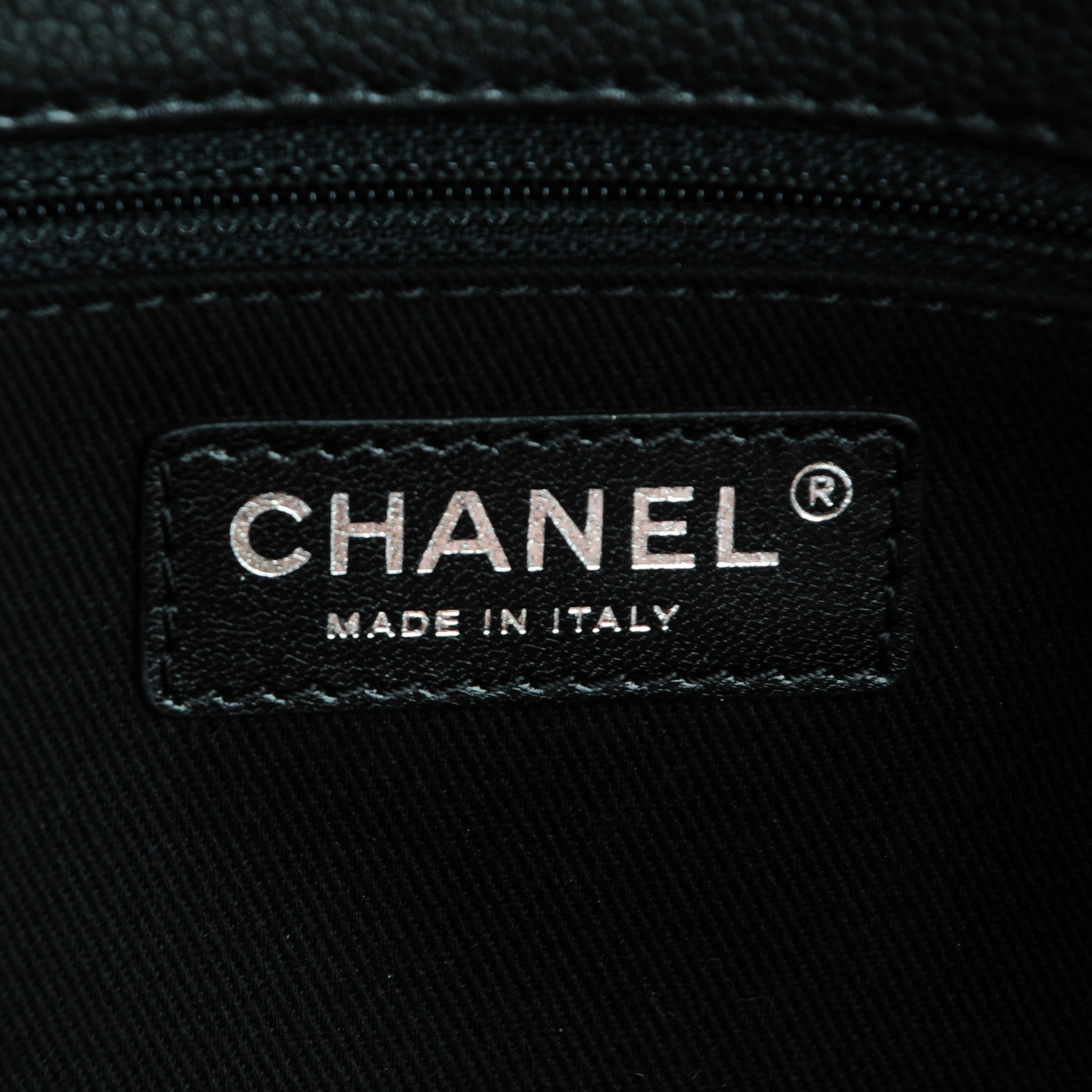 Chanel Grained Calfskin Large Shopping Tote Black 6 of 7