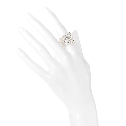 Hermes Sterling Silver GM Chaine d'Ancre Enchainee Band Ring 50 5.25 2 of 5