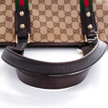 Gucci Monogram Medium Jolicoeur Tote Dark Brown 8 of 8