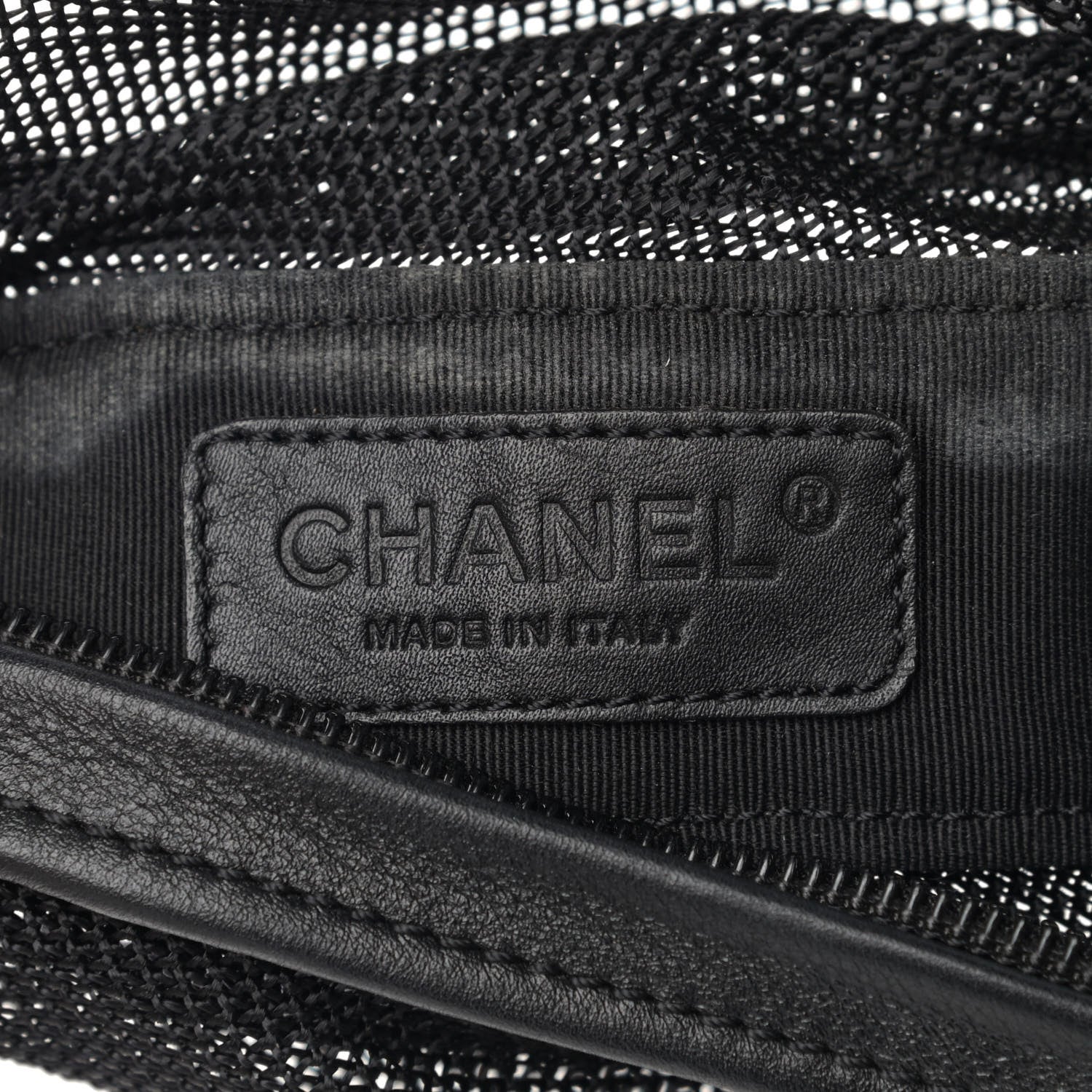 Chanel Mesh Calfskin Sport Tassel Hobo Black 7 of 13