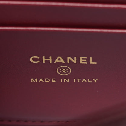 Chanel Caviar Quilted Coco Handle Clutch With Chain Burgundy 6 of 10