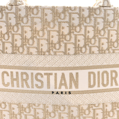 Christian Dior Oblique Medium Book Tote Gold Multicolor 8 of 10