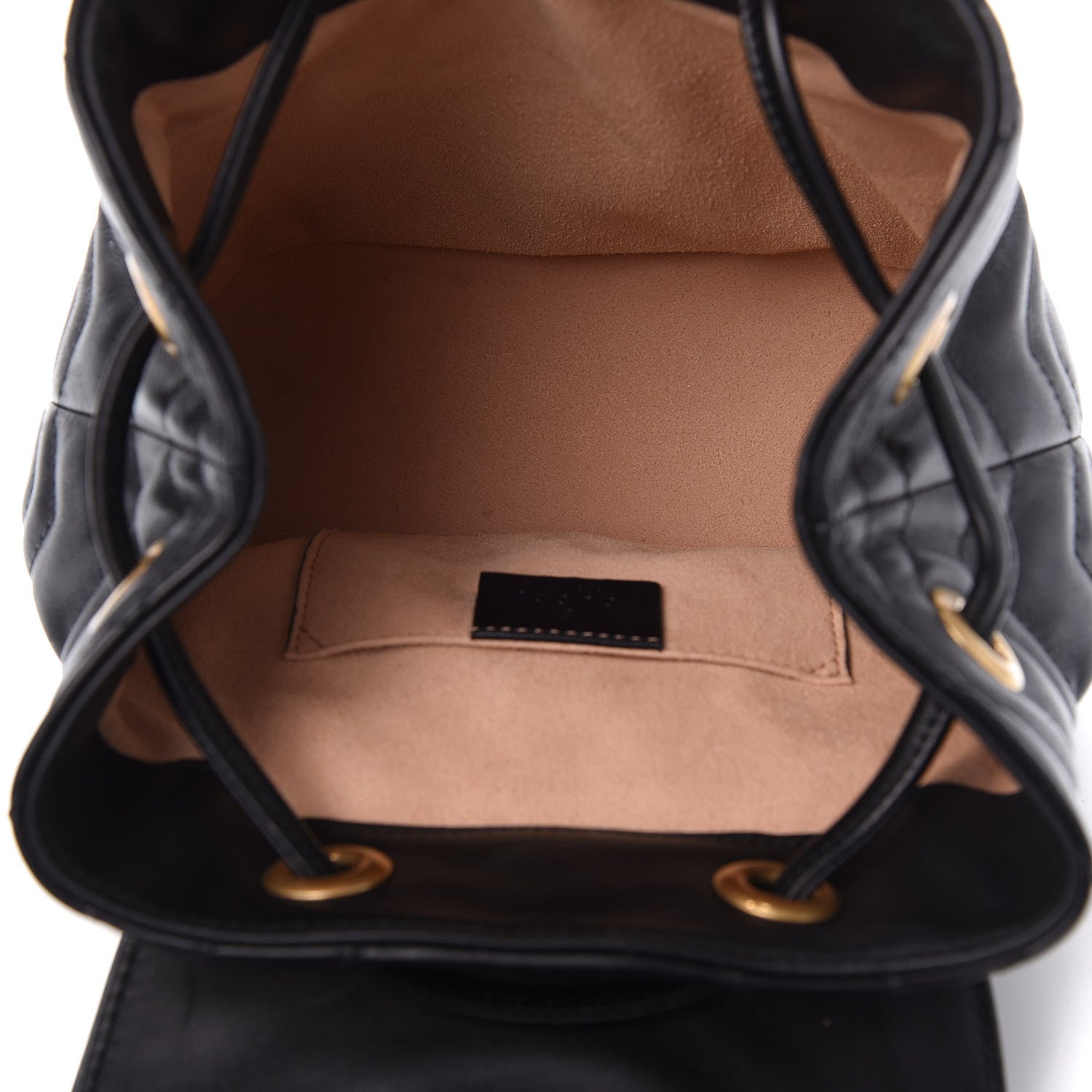 Gucci Calfskin Matelasse GG Marmont Flap Backpack Black 4 of 9