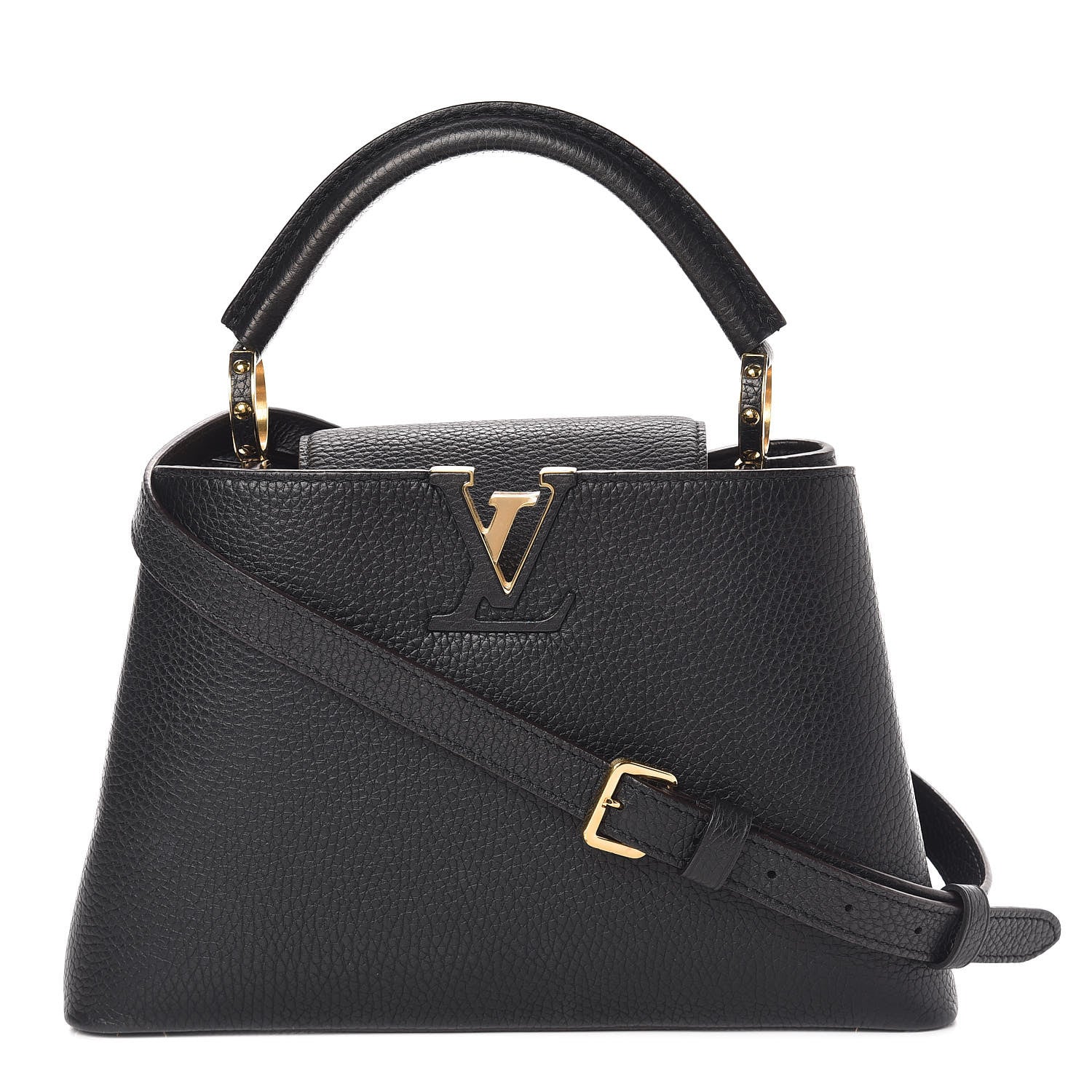 Louis Vuitton Taurillon Capucines BB Black 1 of 13