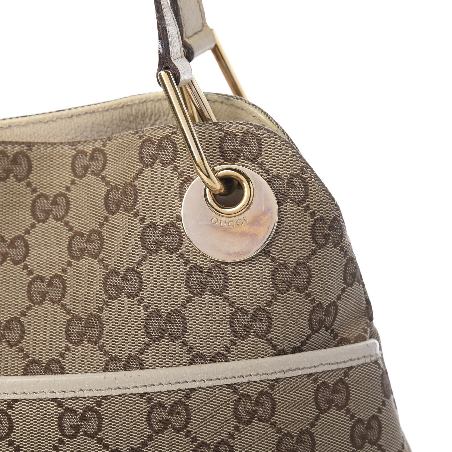 Gucci Monogram Medium Eclipse Shoulder Bag Off White 10 of 15
