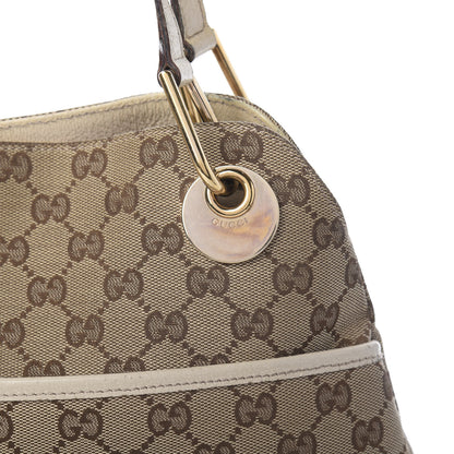 Gucci Monogram Medium Eclipse Shoulder Bag Off White 10 of 15