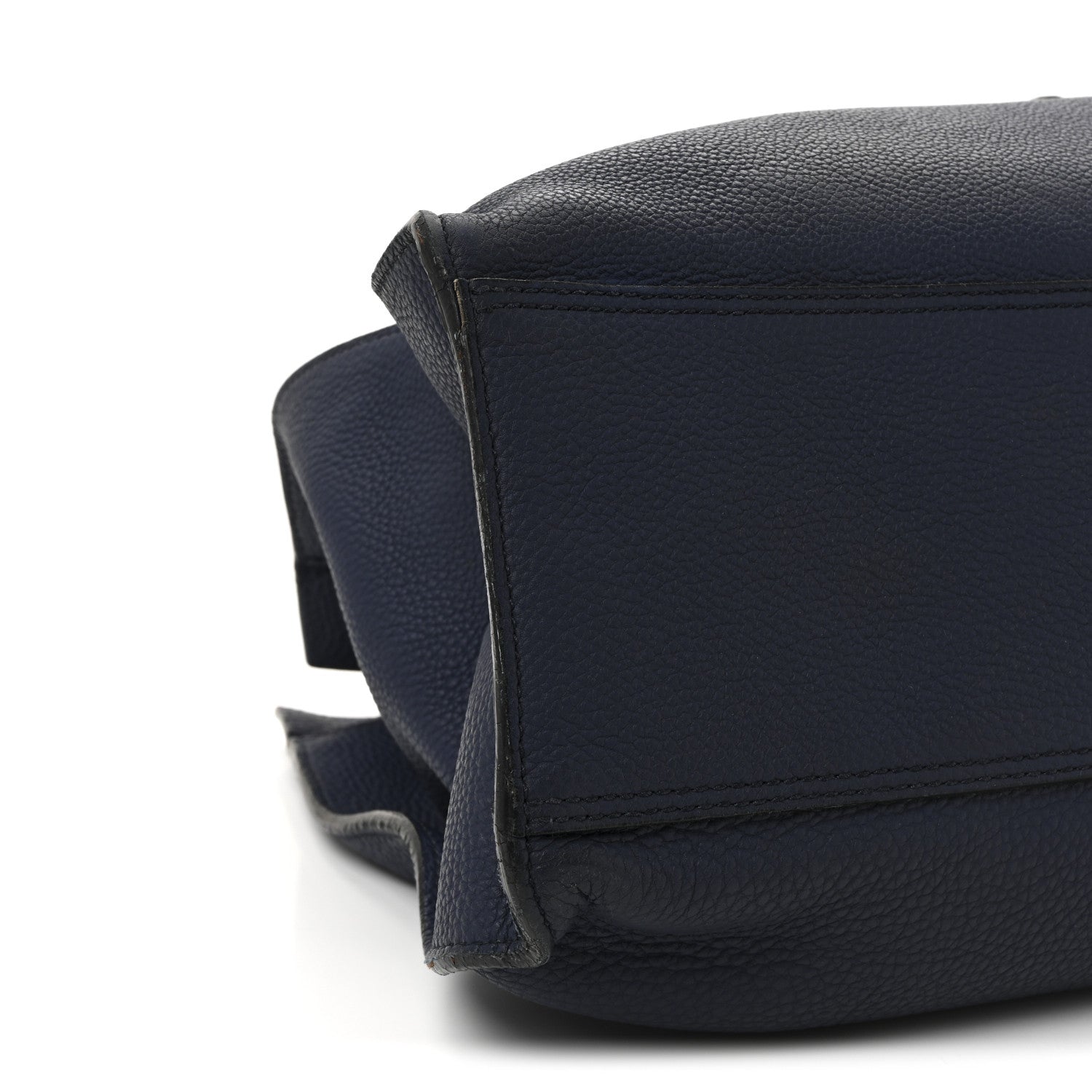 Gucci Soft Calfskin Medium Jackie Top Handle Bag Classic Blue Marine 9 of 10