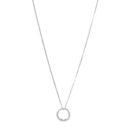 Cartier 18K White Gold Diamond Entrelaces Necklace 1 of 6