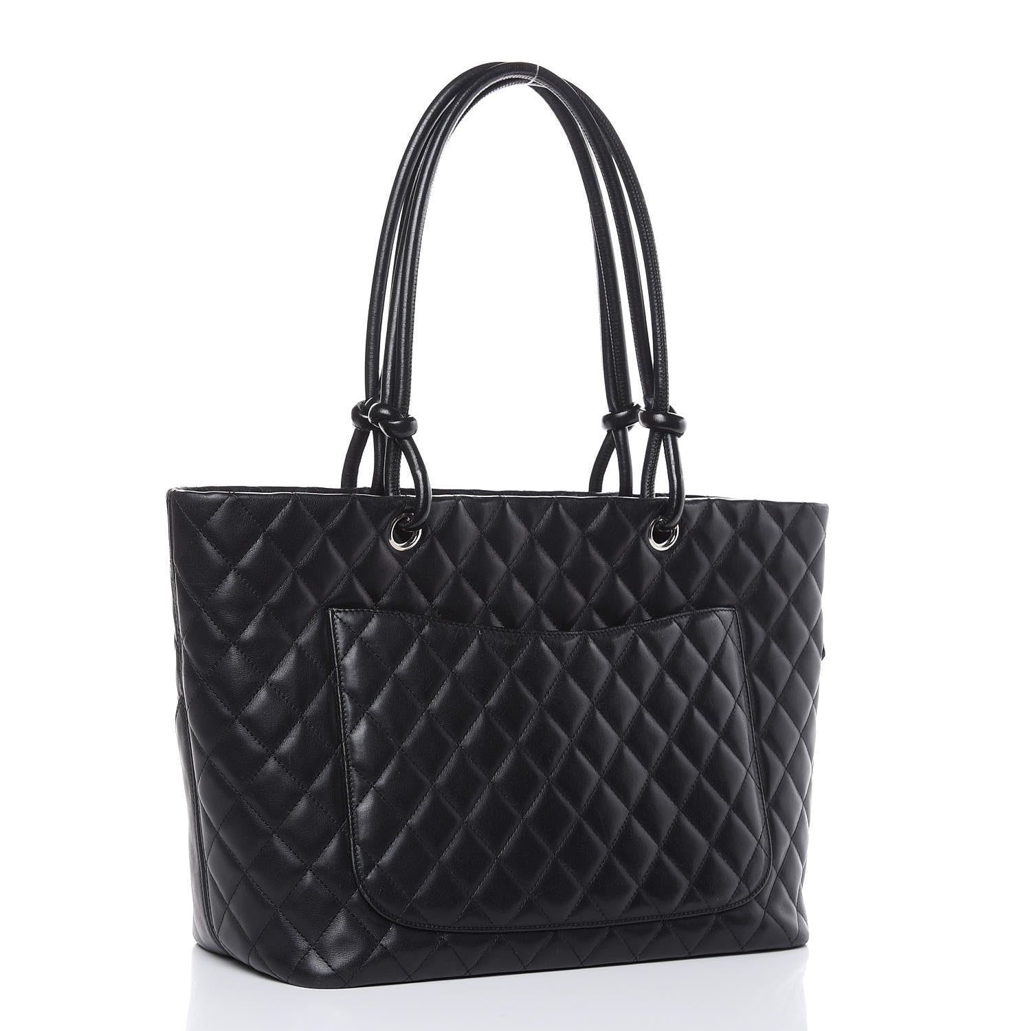 Chanel Calfskin Quilted Large Cambon Tote Black 3 of 16