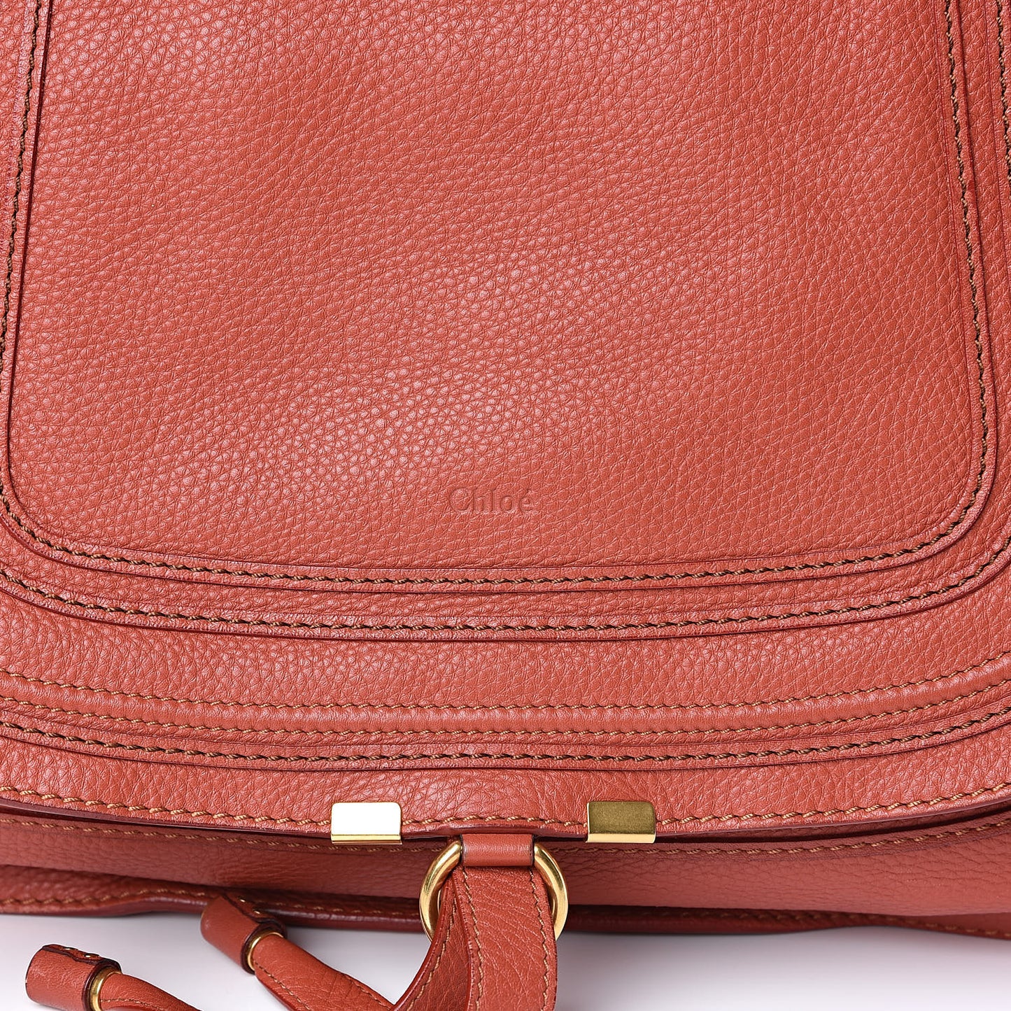 Calfskin Large Marcie Satchel Maple Leaf