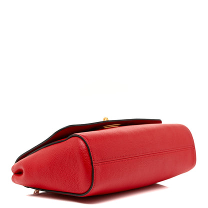 Mulberry Small Classic Grain Calfskin Medium Lily Flap Scarlet 4 of 15