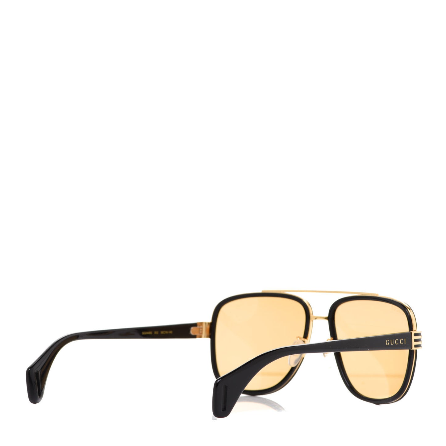 Acetate Aviator Sunglasses GG0448S Black Yellow