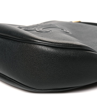 Celine Supple Calfskin Cuir Triomphe Medium Heloise Shoulder Bag Black 9 of 9