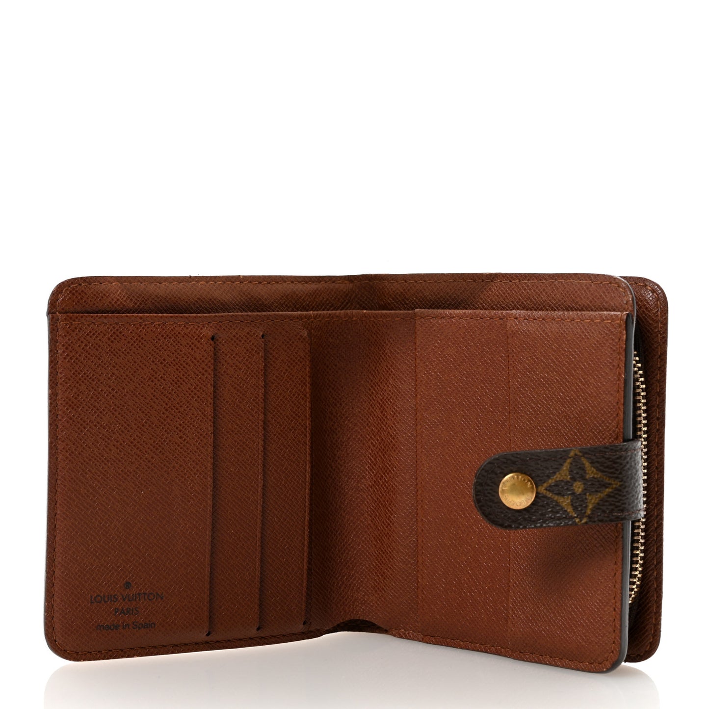 Monogram Compact Zippe Zipped Wallet