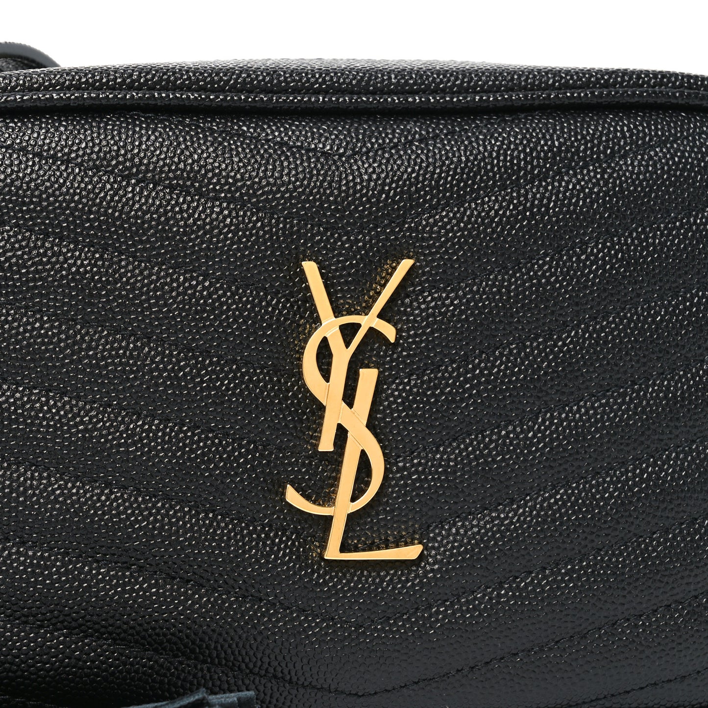 Grain De Poudre Matelasse Monogram Mini Lou Camera Bag Black