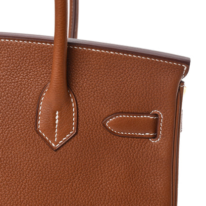 Hermes Natural Barenia Faubourg Birkin 30 Fauve 13 of 34