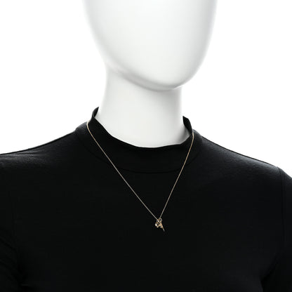 Tiffany 18K Yellow Gold Ampersand Arrow Heart Pendant Necklace 2 of 5