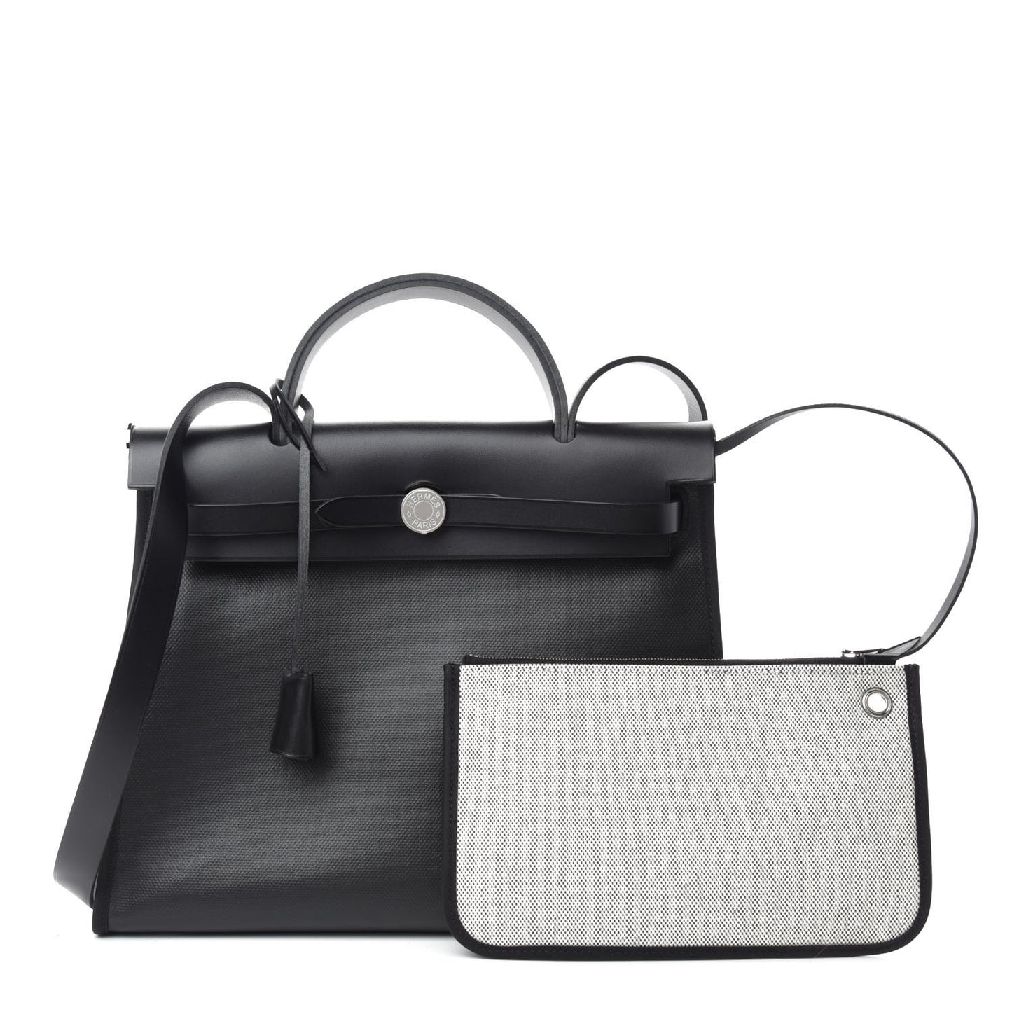 Toile H Berline Vache Hunter Herbag Zip PM 31 Black Ecru