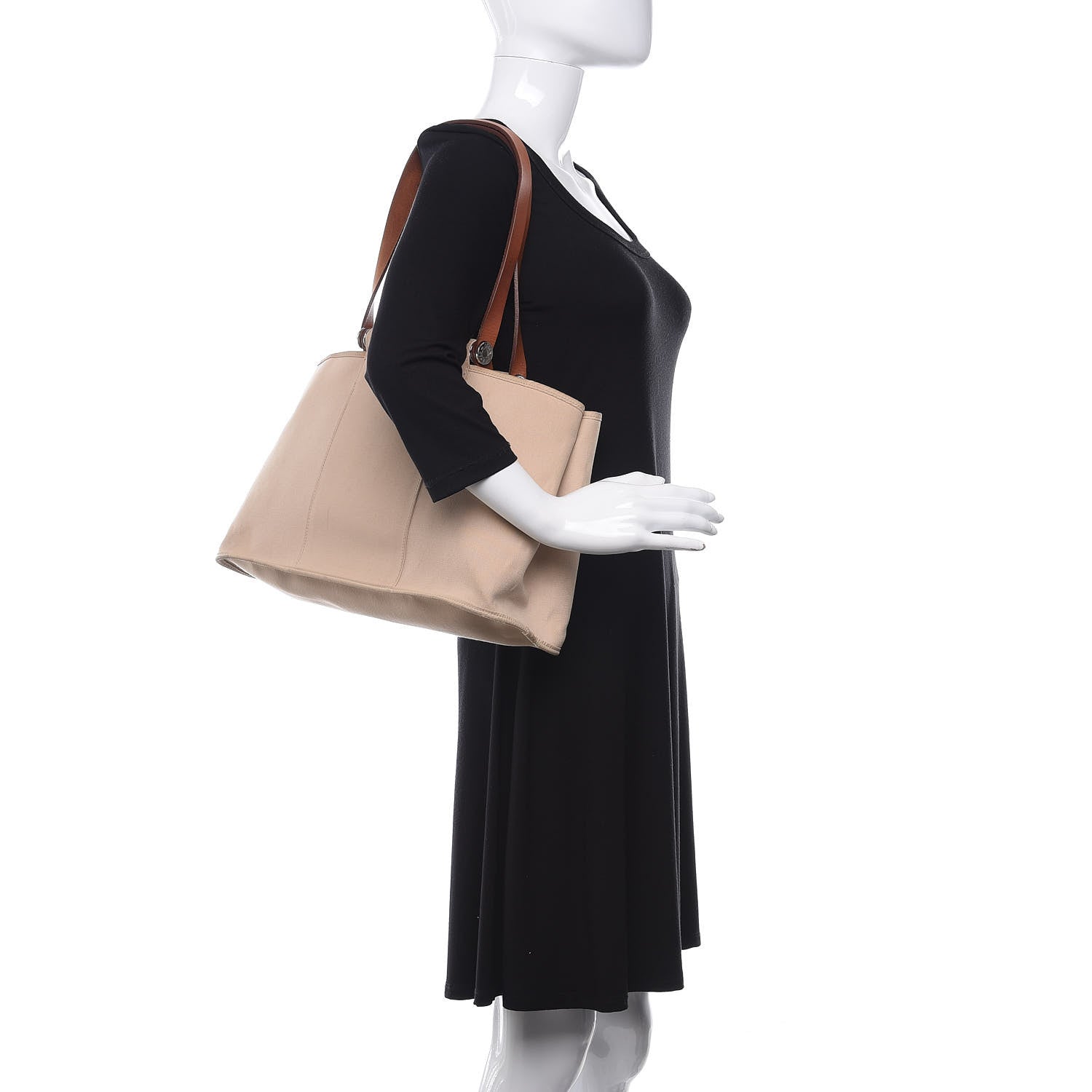 Hermes Toile Vache Hunter Cabag Elan 39 Natural 3 of 11