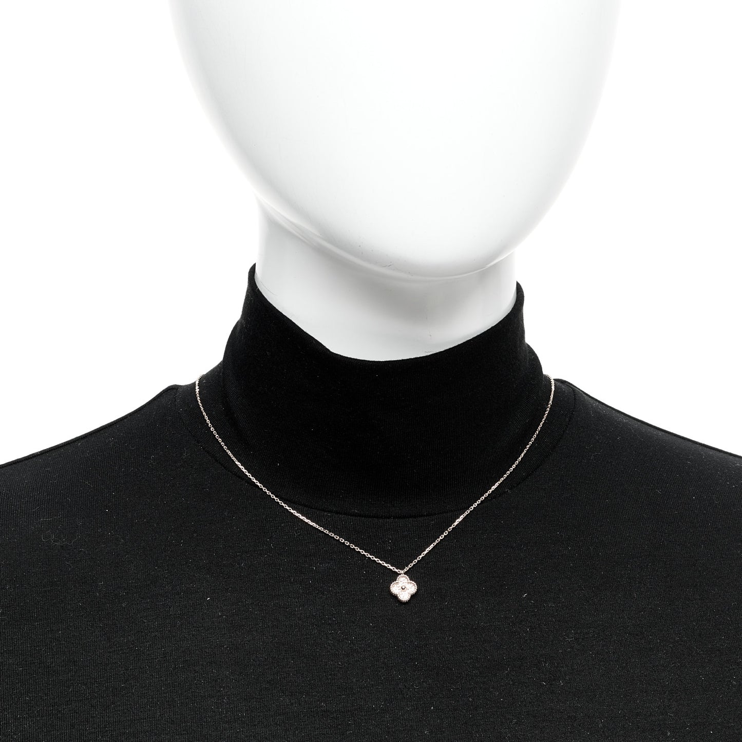 18K Rose Gold Sweet Alhambra Pendant Necklace