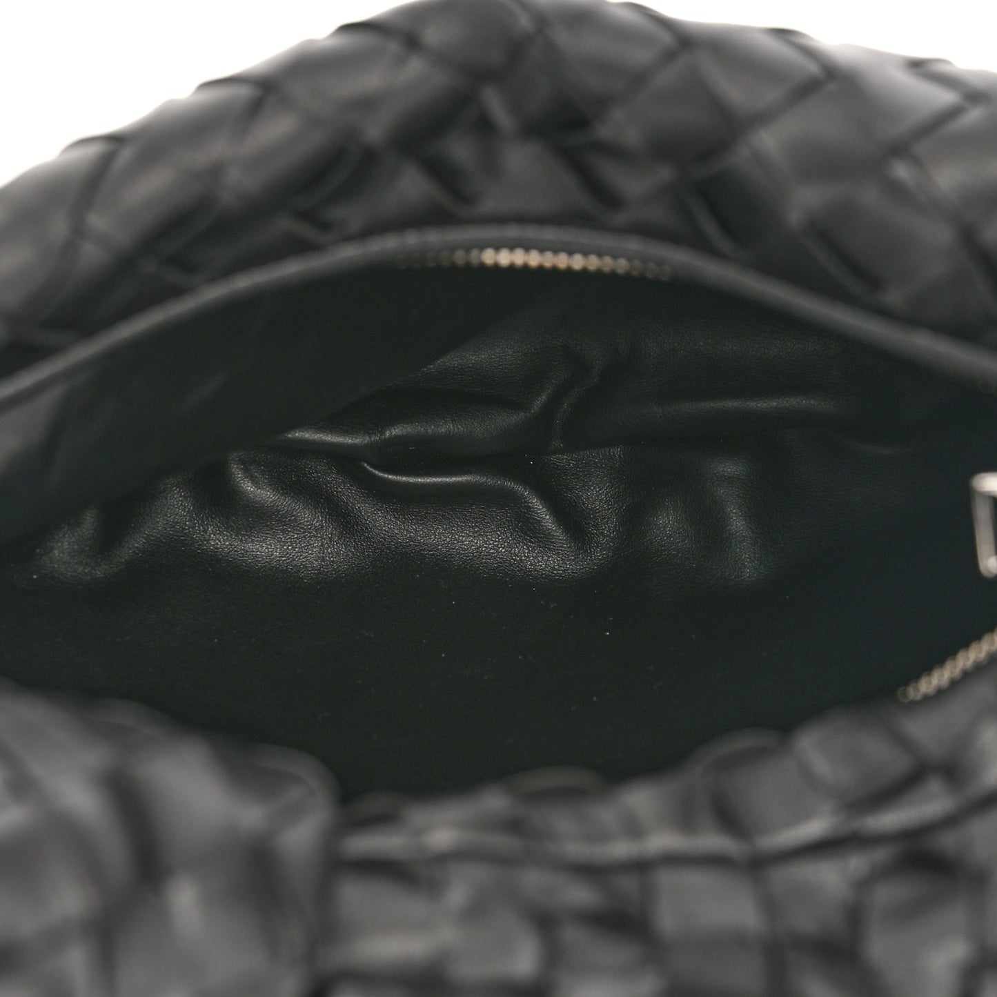 Nappa Intrecciato Teen Jodie Hobo Black
